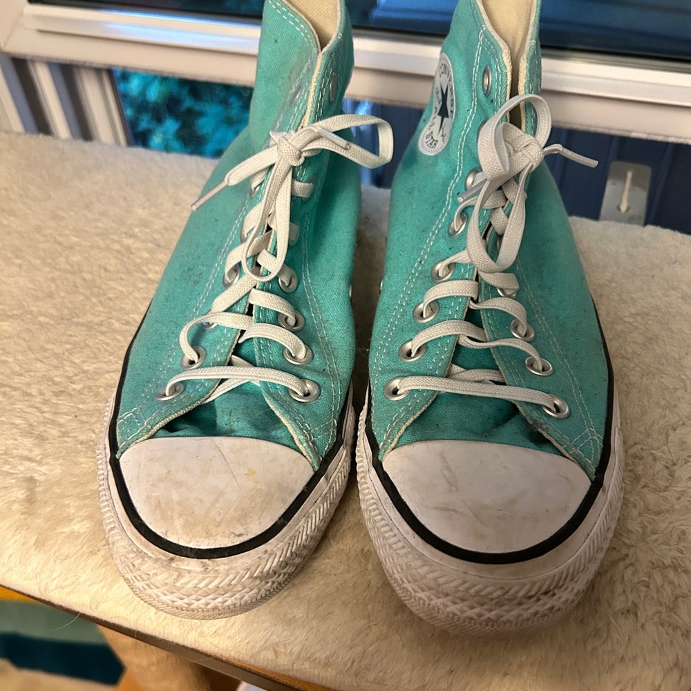 Converse Teal High-Top Athletic Shoes